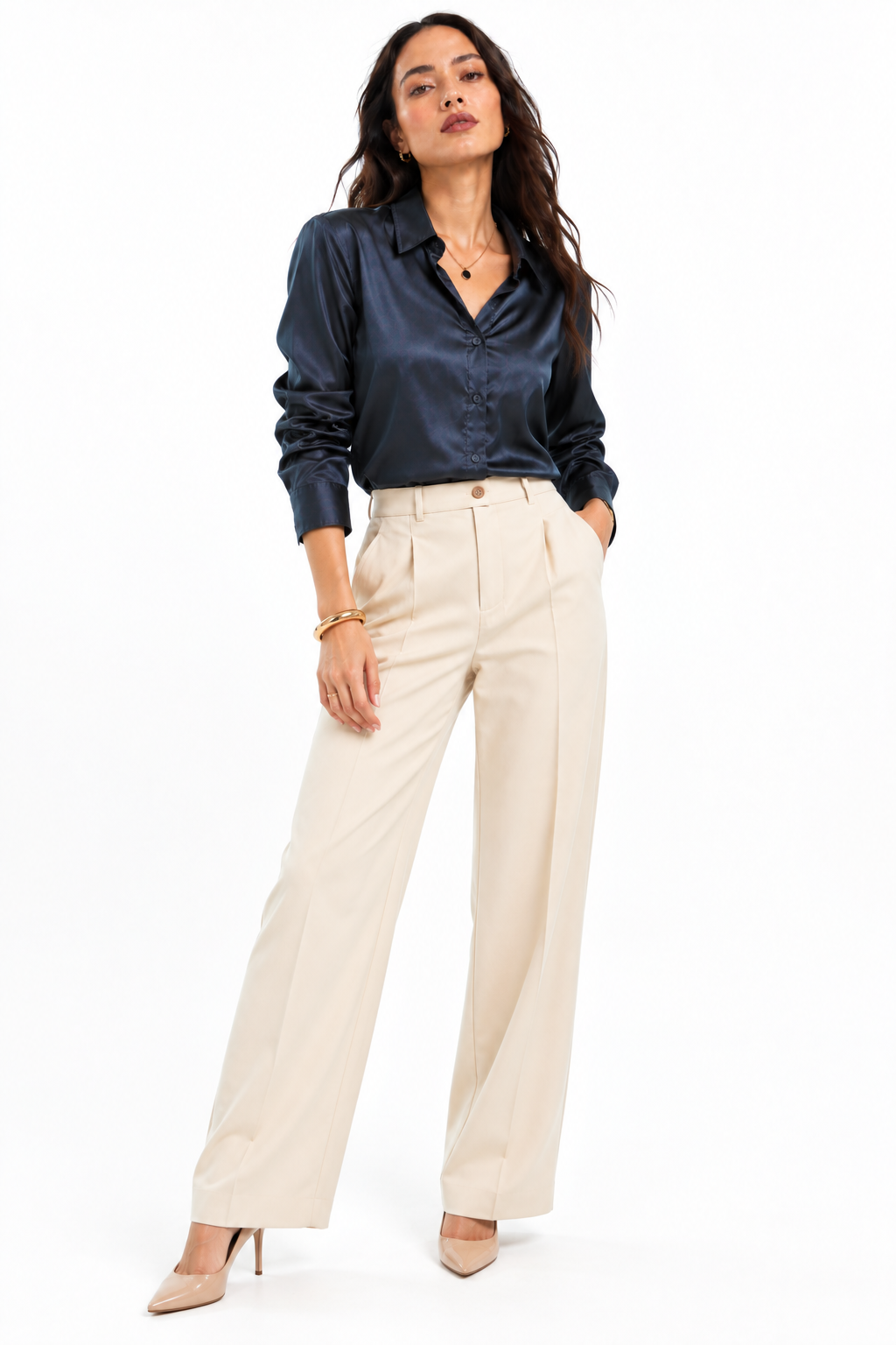 OXFORD - PLAIN WOMEN SATIN SHIRT
