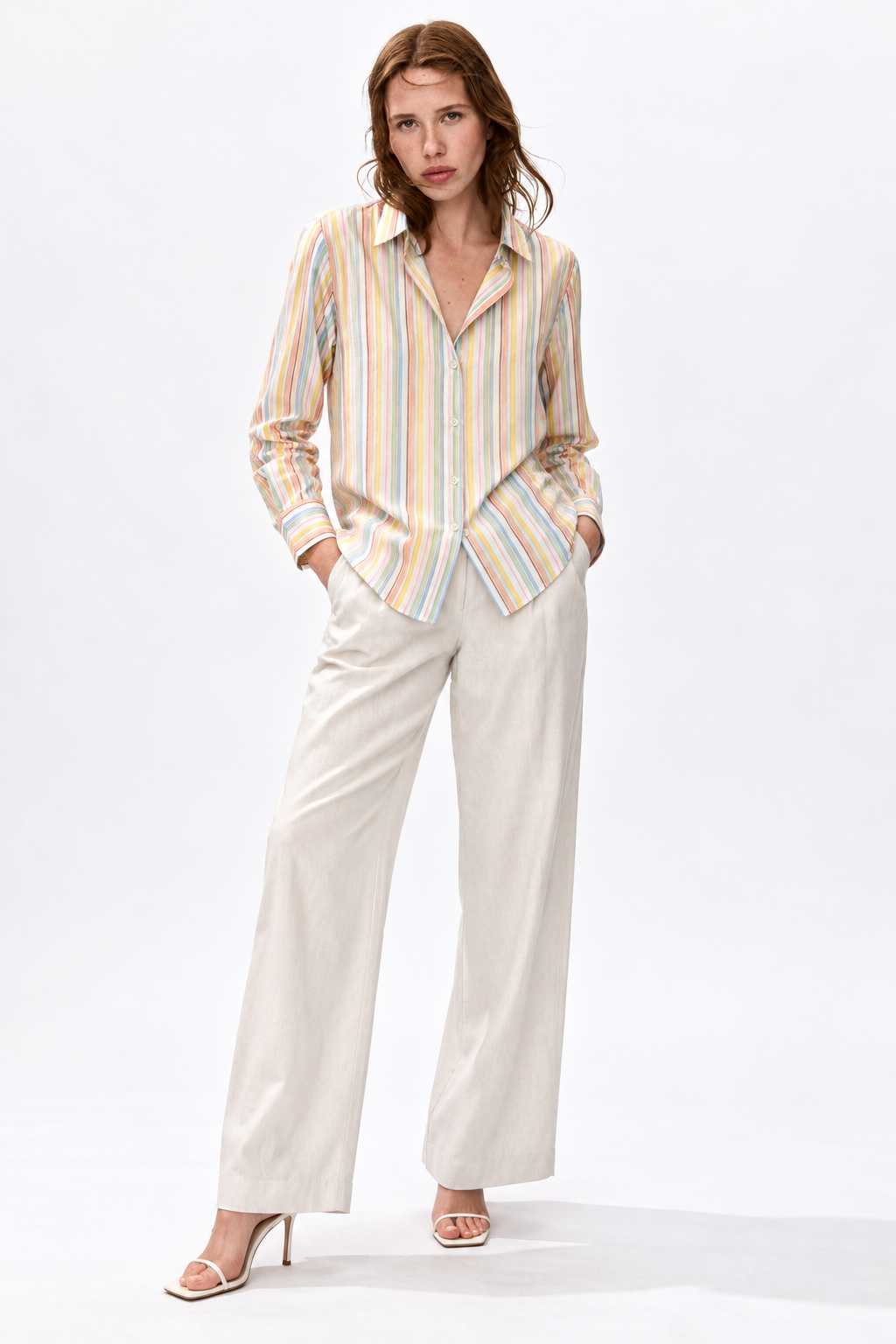 RAINBOW - STRIPE WOMEN'S SHIRT