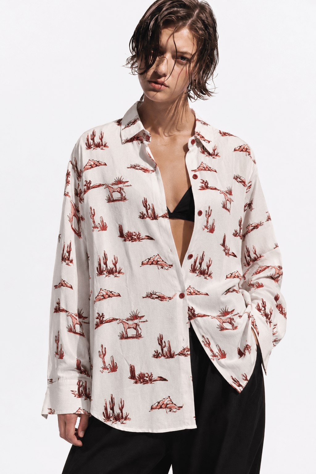 RUSTIC - PRINTED WOMEN SHIRT - URBUNX