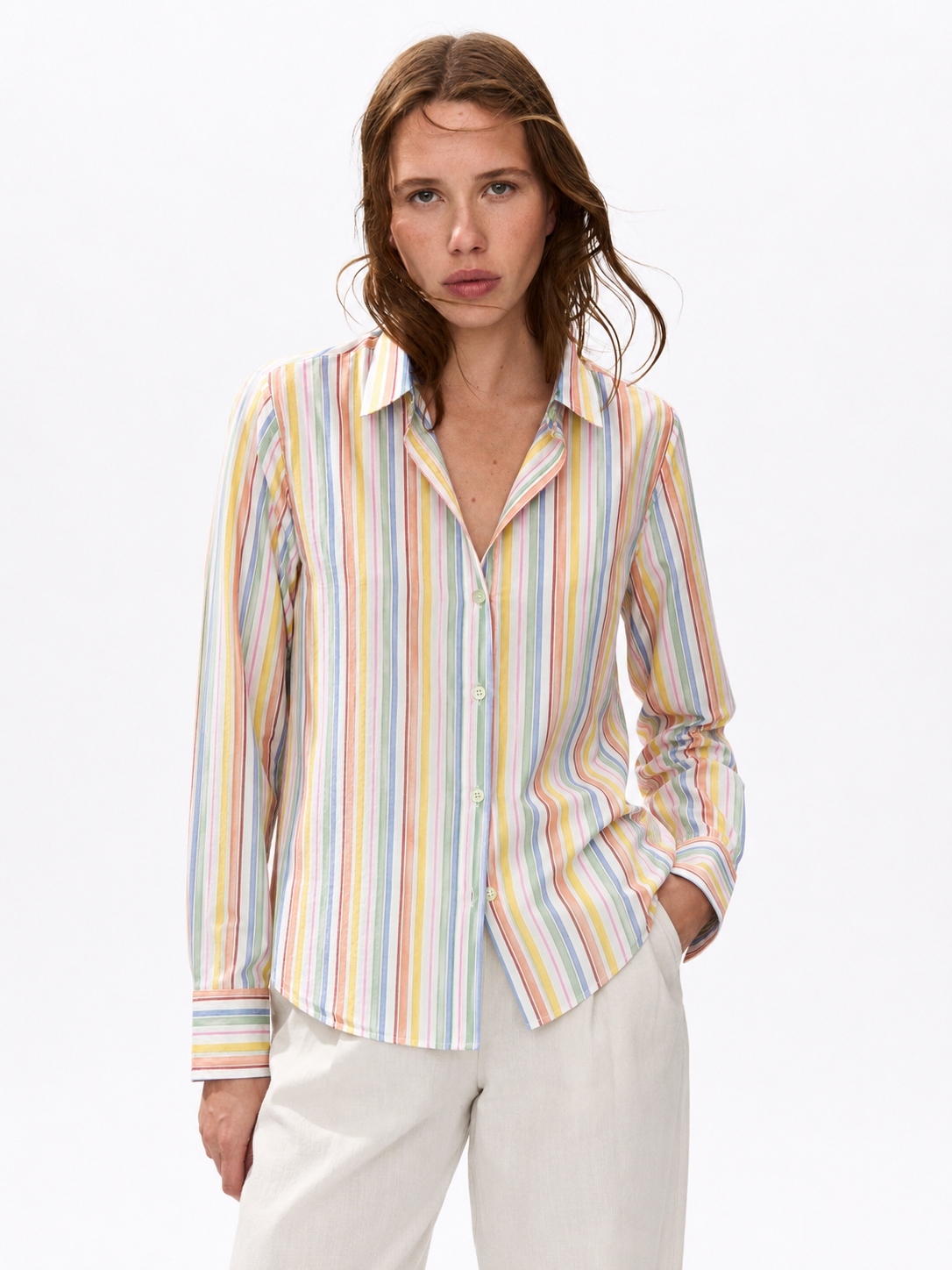 RAINBOW - STRIPE WOMEN'S SHIRT