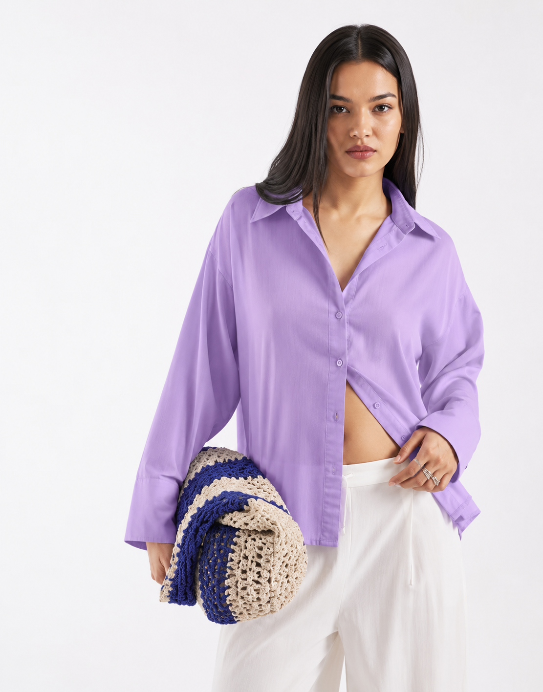 VIOLET - PLAIN WOMEN SHIRT