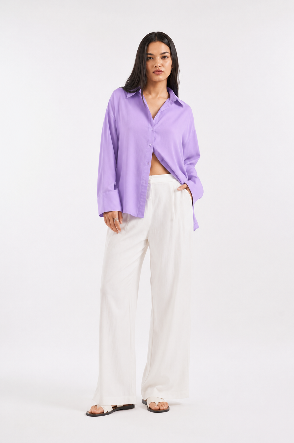 VIOLET - PLAIN WOMEN SHIRT