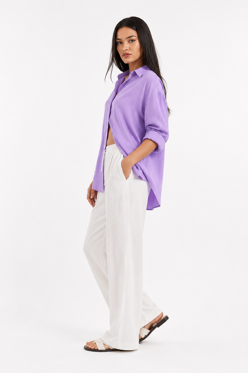 VIOLET - PLAIN WOMEN SHIRT