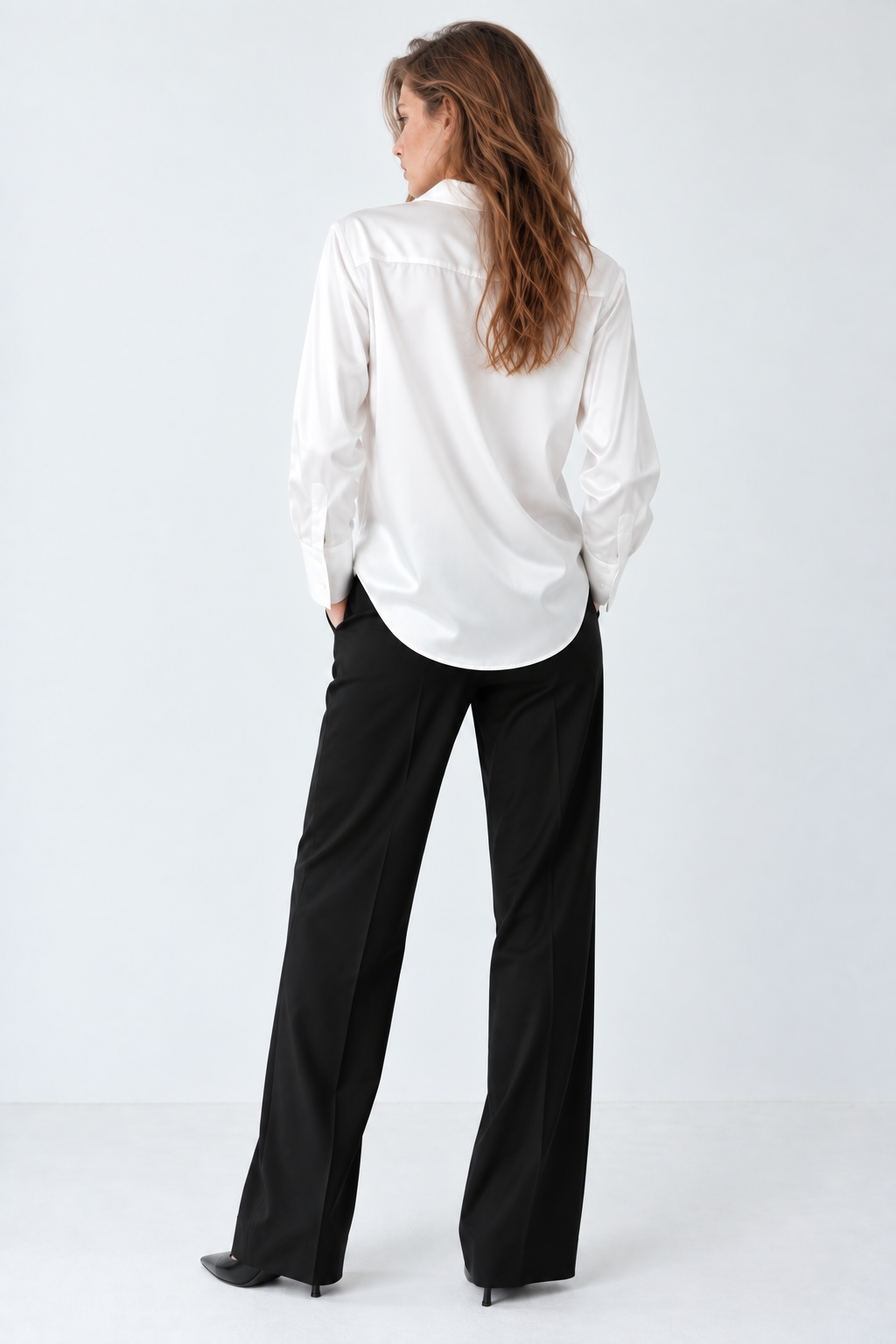 FROST - PLAIN WOMEN SATIN SHIRT