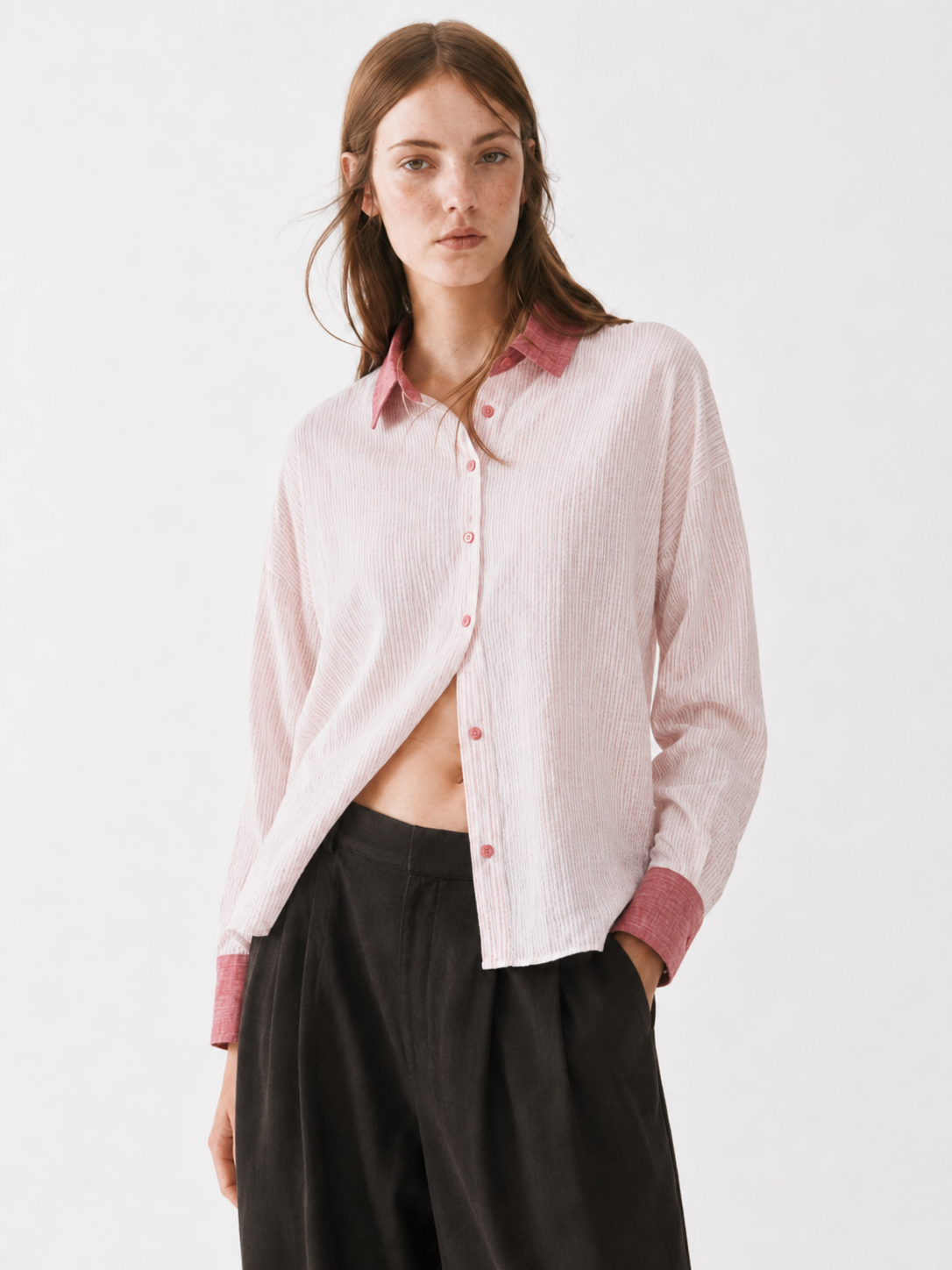 WINE - OVERSIZED WOMEN'S SHIRT