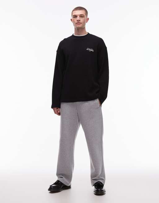 Allsaints herald long sleeve waffle