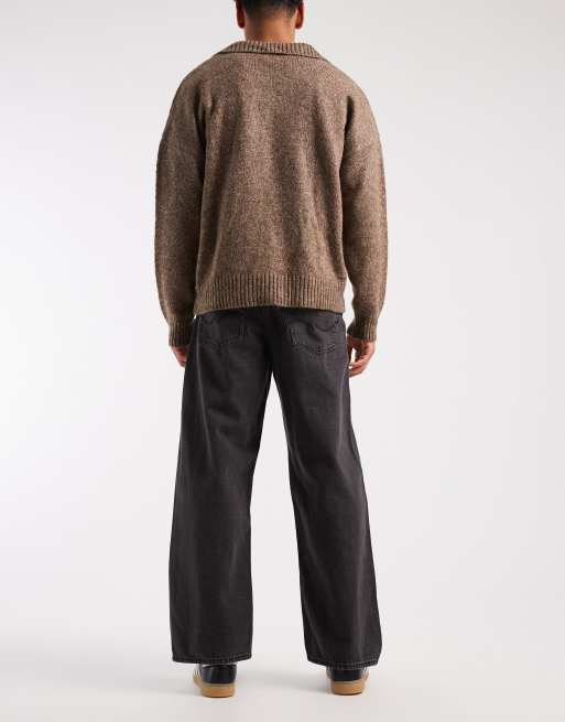 Jack & Jones Dave super baggy jeans in black