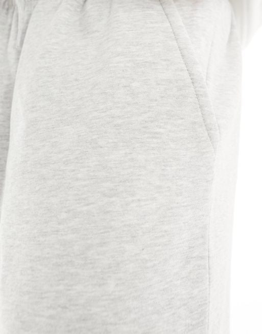 Weekday jersey shorts in grey melange