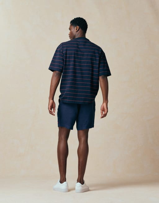 Polo Ralph Lauren piece dyed linen shorts in navy