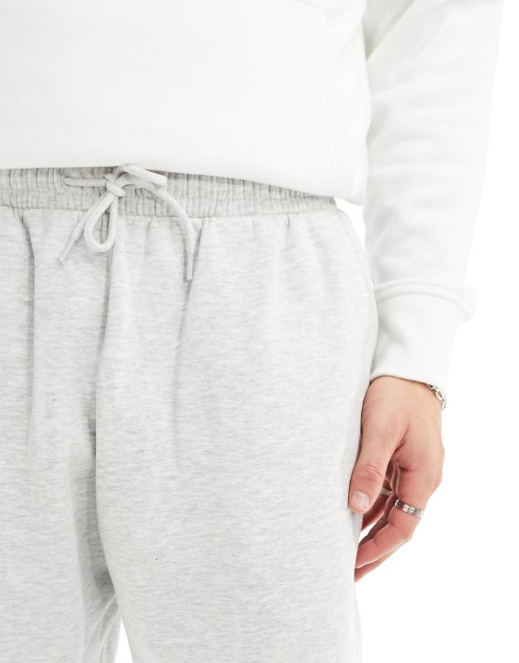 Weekday jersey shorts in grey melange