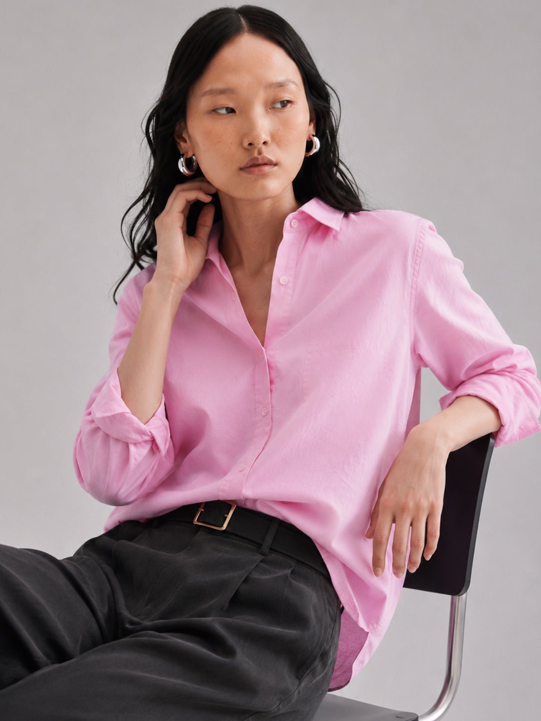 BLUSH - PLAIN WOMEN SHIRT - URBUNX